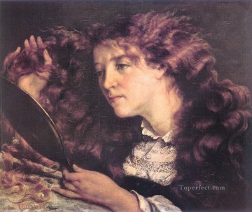 girl Works - Portrait of Jo The Beautiful Irish Girl Realist Realism painter Gustave Courbet